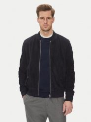 Serge Pariente Kurtka skórzana M888 Granatowy Regular Fit. Niebieskie kurtki męskie Serge Pariente, m, bez wzorów, ze skóry, bez kaptura. Za 1,069.00 zł.