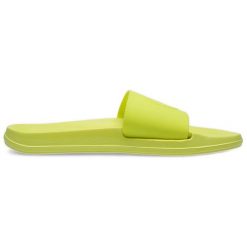 Damskie Klapki 4FMM00FFLIF045-45S Limonkowe zielone. Zielone klapki damskie bez wzorów, z materiału, bez obcasa. Za 159.11 zł.