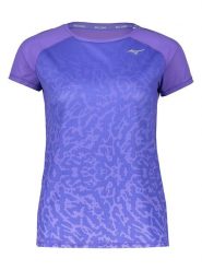 Mizuno Koszulka sportowa "Aero" w kolorze fioletowym rozmiar: XS. Różowe bluzki sportowe damskie Mizuno, xs, bez kołnierzyka, bez ramiączek. Za 97.45 zł.