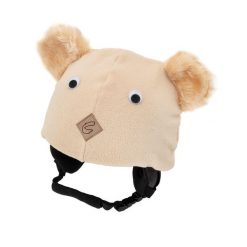 Czapka / nakładka na kask narciarski MIŚ. Brązowe czapki męskie CASCO, na zimę, bez wzorów, sportowe. Za 25.00 zł.