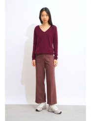 AUTHENTIC CASHMERE Kaszmirowy sweter "Galise" w kolorze bordowym rozmiar: XL. Czerwone swetry klasyczne damskie AUTHENTIC CASHMERE, xl, z kaszmiru, bez kołnierzyka. Za 295.86 zł.