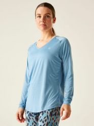 Dare 2b Koszulka funkcyjna "Discern" w kolorze błękitnym rozmiar: 34. Niebieskie bluzki sportowe damskie Dare 2b, bez wzorów, z materiału, bez ramiączek. Za 57.33 zł.