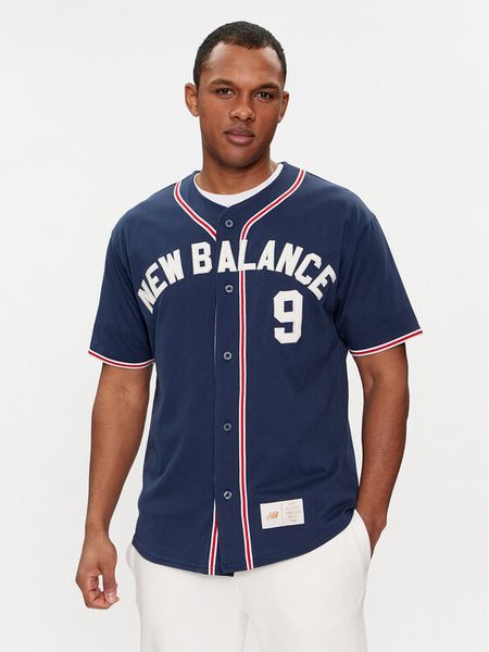 New Balance Koszula Greatest Hits MT41512 Granatowy Relaxed Fit. Niebieskie koszule męskie New Balance, l, bez wzorów, z bawełny, bez kołnierzyka, bez ramiączek. Za 219.99 zł.