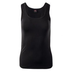 Damski tank top IQ Cross The Line Mily. Czarne topy damskie IQ, bez wzorów, bez ramiączek. Za 57.47 zł.