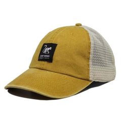 Czapka Trucker - Siatka z płótna - Bawełna / Jeden rozmiar (Musztardowy). Żółte czapki męskie SURF MONKEY, bez wzorów, z bawełny. Za 159.95 zł.