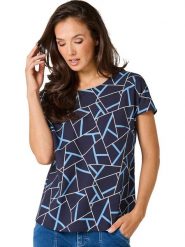 WITT WEIDEN Bluzka w kolorze granatowo-błękitnym rozmiar: 40. Niebieskie bluzki damskie WITT WEIDEN, bez wzorów, z lyocellu, bez kołnierzyka, bez ramiączek. Za 82.99 zł.