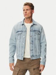 Tommy Jeans Kurtka jeansowa Ryan Jacket Rwb Cj6013 DM0DM23657 Niebieski jasny Regular Fit. Niebieskie kurtki męskie Tommy Jeans, m, bez wzorów, z jeansu, bez kaptura. Za 649.99 zł.