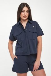 Koszula damska AERONAUTICA MILITARE. Koszule damskie AERONAUTICA MILITARE, s, bez wzorów, bez kołnierzyka, bez ramiączek. Za 719.00 zł.