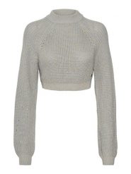 Noisy may Sweter "Frankie" w kolorze szarym rozmiar: XL. Szare golfy damskie Noisy may, xl, ze splotem, bez kołnierzyka. Za 51.55 zł.