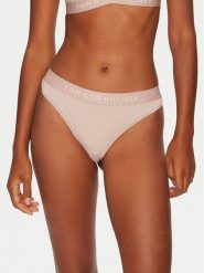 Tommy Hilfiger Stringi UW0UW05510 Beżowy. Brązowe stringi damskie Tommy Hilfiger, m, bez wzorów, z syntetyku. Za 69.99 zł.
