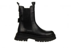 Botki Bayla-161 205 4006 01 Black 161654, Czarny, Skóra naturalna - 40. Czarne botki damskie Bayla, na zimę, z gumy, eleganckie, z okrągłym noskiem, za kostkę, bez obcasa, bez zapięcia. W wyprzedaży za 269.10 zł.