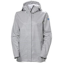 Damska wodoodporna kurtka z kapturem Helly Hansen Moss. Białe kurtki damskie Helly Hansen, bez wzorów, z kapturem. Za 400.50 zł.