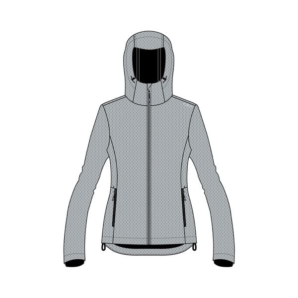 Damska kurtka turystyczna z kapturem CMP. Szare kurtki damskie CMP, l, bez wzorów, z softshellu, z kapturem. Za 403.50 zł.