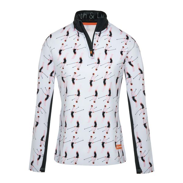 Bluza narciarska Damska Gareth & Lucas The One Hundred and Nineteen. Czerwone bluzy bez kaptura damskie GARETH & LUCAS, z elastanu. Za 229.99 zł.