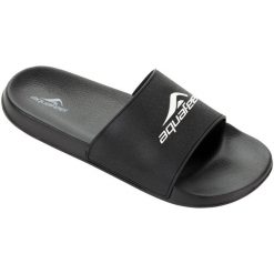 Klapki basenowe damskie Aquafeel "Branson". Czarne klapki damskie AQUAFEEL, bez wzorów, bez obcasa. Za 119.99 zł.