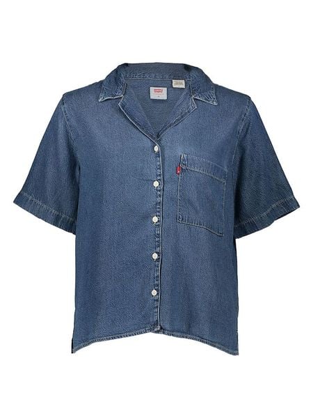 Levi's Koszula dżinsowa w kolorze błękitnym rozmiar: M. Niebieskie koszule damskie Levi's, m, bez wzorów, bez kołnierzyka, bez ramiączek. Za 127.05 zł.