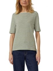 S.Oliver Koszulka w kolorze khaki rozmiar: 38. Brązowe t-shirty damskie S.Oliver, s, bez wzorów, z bawełny, bez kołnierzyka. Za 90.95 zł.