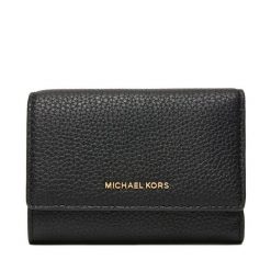 Portfel MICHAEL Michael Kors. Czarne portfele damskie MICHAEL Michael Kors, bez wzorów. Za 449.99 zł.