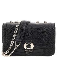Guess Torebka w kolorze czarnym - 18 x 11 x 5 cm rozmiar: onesize. Czarne torebki klasyczne damskie Guess, z aplikacjami, z materiału, bez dodatków. Za 373.35 zł.