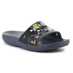 Klapki Crocs Classic Meta Scape Slide 208471-0C4 czarne. Czarne klapki damskie bez wzorów, bez obcasa. Za 271.50 zł.