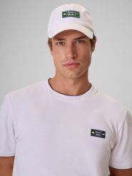 4F Czapka z daszkiem strapback męska - biała L/XL (60cm). Białe czapki męskie 4f, z aplikacjami, z bawełny, klasyczne. W wyprzedaży za 59.99 zł.