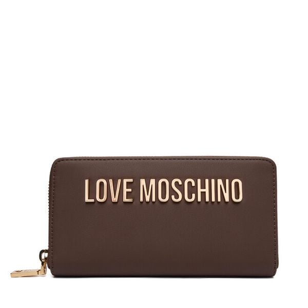 Portfel LOVE MOSCHINO. Brązowe portfele damskie Love Moschino, bez wzorów. Za 439.99 zł.