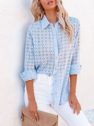 Milan Kiss Bluzka w kolorze błękitnym rozmiar: XL. Niebieskie bluzki damskie Milan Kiss, xl, bez wzorów, bez kołnierzyka, bez ramiączek. Za 165.99 zł.