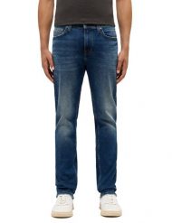 Męskie Spodnie jeansowe Mustang Style Vegas Slim Denim Blue 1015859 5000 684. Niebieskie spodnie materiałowe męskie Mustang, bez wzorów, z denimu. Za 219.99 zł.