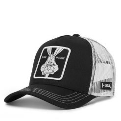 Czapka z daszkiem Capslab. Czarne czapki z daszkiem damskie CapsLab, bez wzorów. Za 149.99 zł.