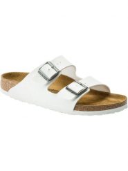 Unisex sandały Birkenstock Arizona Birko-Flor białe regular 0552681. Białe sandały męskie Birkenstock, z materiału, bez zapięcia. Za 279.00 zł.