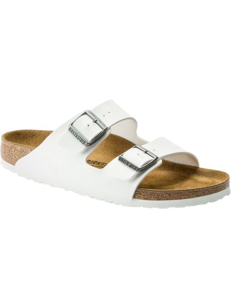 Unisex sandały Birkenstock Arizona Birko-Flor białe regular 0552681. Białe sandały męskie Birkenstock, z materiału, bez zapięcia. Za 279.00 zł.