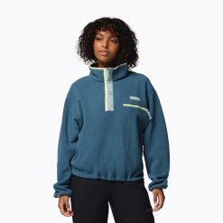 Bluza polarowa damska Columbia Helvetia II Cropped Half Snap Fleece. Niebieskie bluzy bez kaptura damskie Columbia, z polaru. Za 201.99 zł.