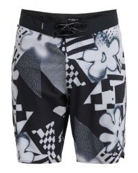 Szorty plażowe dla Mężczyzn HIGHLINE PRINTED 20" Szary. Szare szorty męskie Quiksilver, bez wzorów, z elastanu, sportowe. Za 339.99 zł.