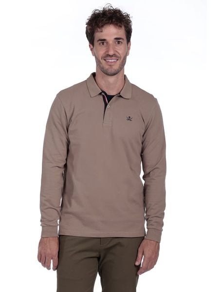 The Time of Bocha Koszulka polo w kolorze jasnobrązowym rozmiar: L. Brązowe koszulki polo męskie The Time of Bocha, l, bez wzorów, z bawełny, bez ramiączek. Za 170.47 zł.