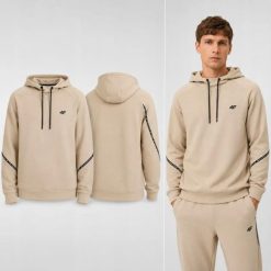 BLUZA MĘSKA 4F DRESOWA NIEROZPINANA Z KAPTUREM L M2238 KOLOR BEŻOWY. Brązowe bluzy z kapturem męskie 4f, l, z dresówki. Za 147.00 zł.
