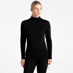 Bluza turystyczna damska Mountain Series Overhead. Czarne bluzy bez kaptura damskie Dare 2b, z elastanu. W wyprzedaży za 169.99 zł.