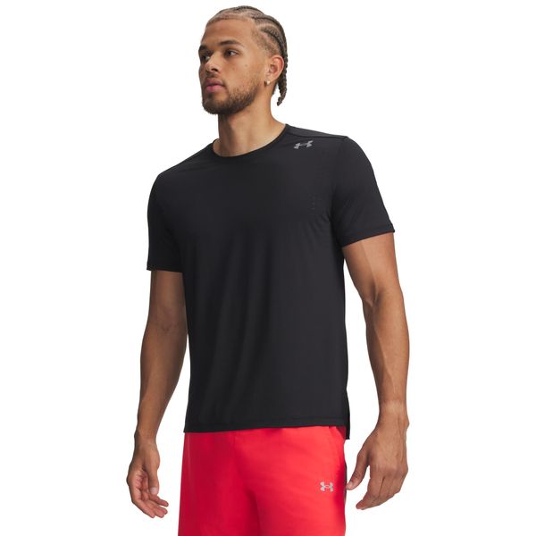 Koszulka do biegania męska Under Armour Velociti Pro. Czarne t-shirty sportowe męskie Under Armour, l, z elastanu, bez ramiączek, do biegania. Za 279.60 zł.