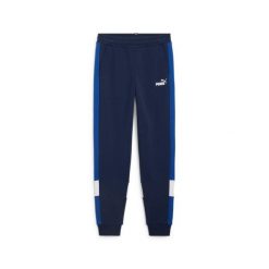 Spodnie Dresowe Sportowe Chłopięce Puma Ess Block Tr. Niebieskie spodnie sportowe męskie Puma, z dresówki. Za 129.99 zł.
