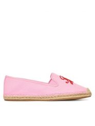Tommy Hilfiger Espadryle Th Script Summer Espadrille FW0FW09240 Różowy. Czerwone espadryle damskie Tommy Hilfiger, bez wzorów, z materiału, bez obcasa. Za 259.99 zł.