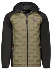 Geographical Norway Kurtka przejściowa "Bael" w kolorze oliwkowo-czarnym rozmiar: M. Brązowe kurtki męskie Geographical Norway, m, bez wzorów, bez kaptura. Za 196.70 zł.