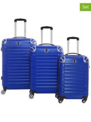 Canadian Peak 3-częściowy zestaw "Sourcingeak" w kolorze niebieskim rozmiar: onesize. Niebieskie walizki Canadian Peak, bez wzorów, z materiału. Za 404.99 zł.