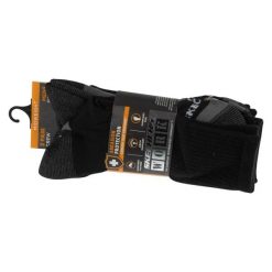 Skarpetki sportowe męskie 3pk Mens 1/2 Terry Work Socks. Czarne skarpetki męskie Skechers, bez wzorów, z lycry. Za 79.99 zł.