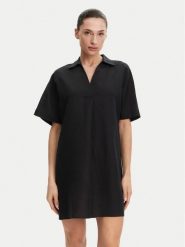 Calvin Klein Sukienka codzienna K20K208382 Czarny Relaxed Fit. Czarne sukienki damskie CALVIN KLEIN, na co dzień, bez wzorów, z lyocellu, bez kołnierzyka, bez ramiączek, proste. Za 509.99 zł.