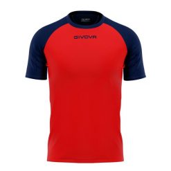 Koszulka piłkarska dla dorosłych Givova Capo MC. Czerwone t-shirty sportowe męskie Givova, xl, bez ramiączek, do piłki nożnej. Za 64.35 zł.