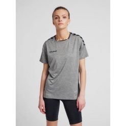 Hummel KOSZULKA DAMSKA T-shirt hmlAUTHENTIC POLY JERSEY WOMAN. Szare bluzki sportowe damskie HUMMEL, na lato, l, bez wzorów, z jersey, bez ramiączek. Za 85.00 zł.