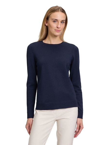 Betty Barclay Sweter w kolorze granatowym rozmiar: 46. Niebieskie swetry klasyczne damskie Betty Barclay, ze splotem, bez kołnierzyka. Za 75.95 zł.