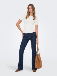 ONLY Koszulka w kolorze białym rozmiar: M. Białe bluzki damskie Only, m, bez wzorów, bez kołnierzyka. Za 43.99 zł.