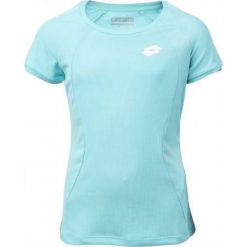 Koszulka tenisowa damska z krótkim rekawem Lotto squadra tee. Niebieskie bluzki damskie Lotto, xs, bez wzorów, bez kołnierzyka. Za 85.00 zł.