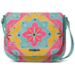 Desigual turkusowa torebka crossbody Bols Mary Jackson Varsov. Niebieskie torebki klasyczne damskie Desigual, bez wzorów, bez dodatków. W wyprzedaży za 208.00 zł.