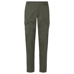 Spodnie cargo VAUDE Neyland. Zielone spodnie materiałowe męskie Vaude, bez wzorów, z bawełny, eleganckie. Za 552.95 zł.